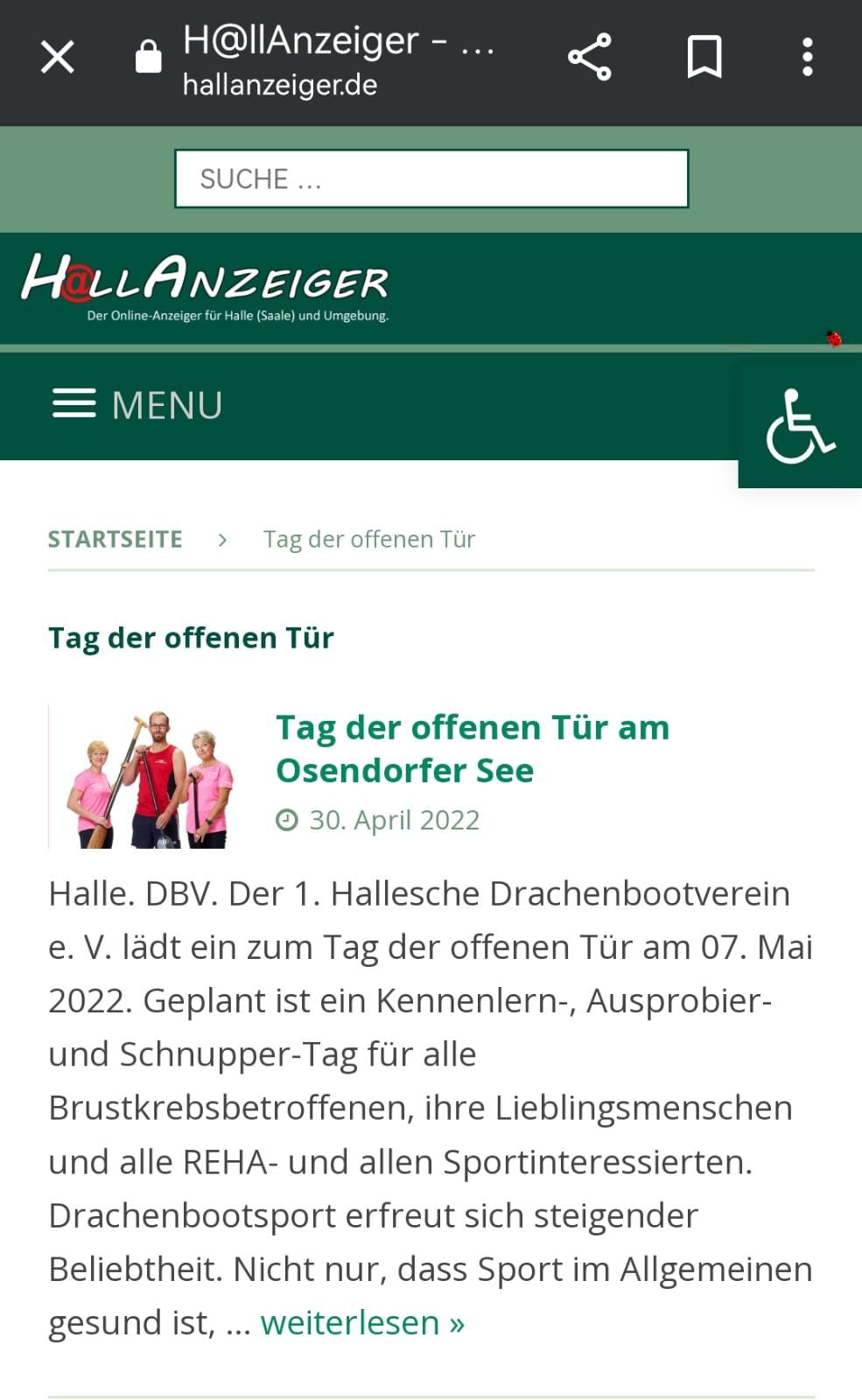 Tag der offenen Tür am Osendorfer See - h@llanzeiger am 30.04.2022