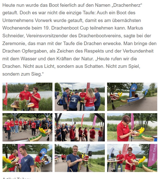 Neue Drachenboote getauft: Crowdfunding erfolgreich – Volksbank Halle (Saale) eG verdoppelt den Betrag - Du bist Halle am 05.06.2025