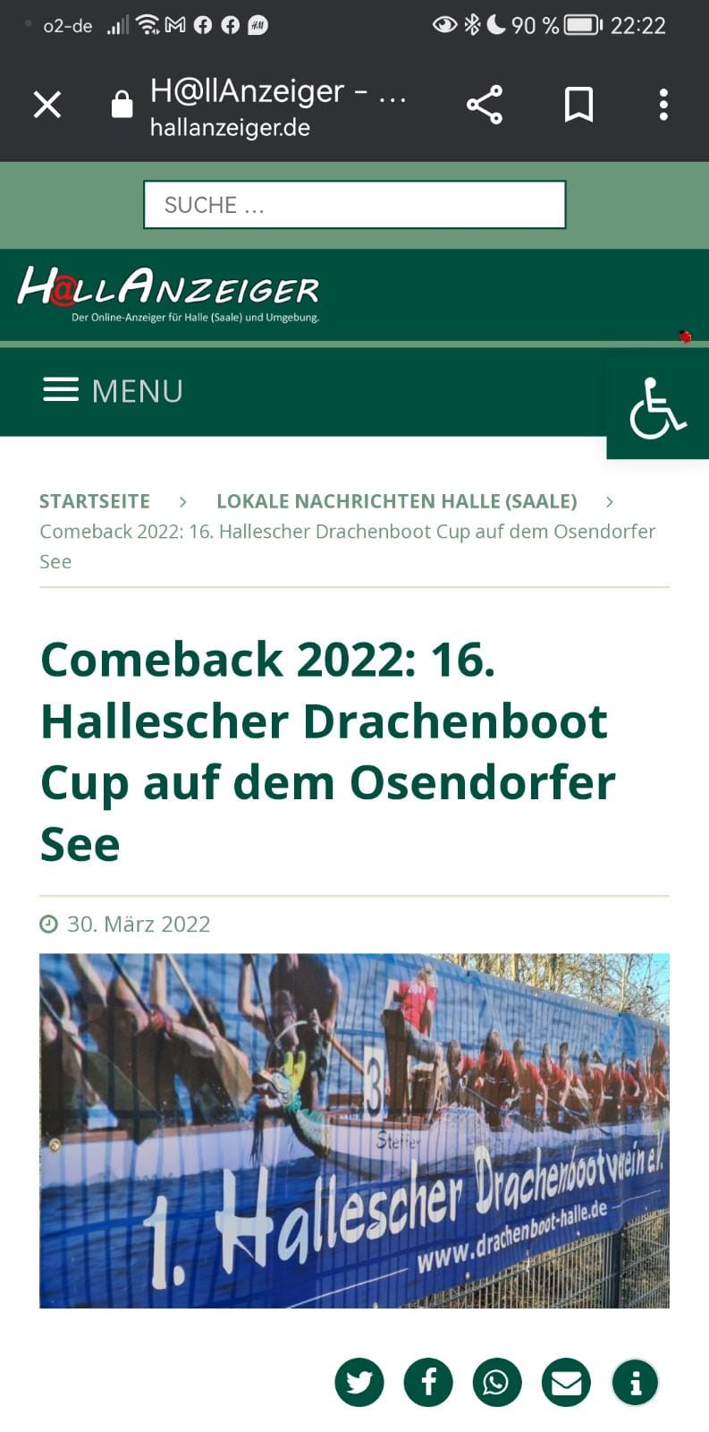 Comeback 2022: 16. Hallescher Drachenboot Cup - h@llanzeiger am 25.05.2022